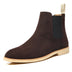 Man Retro Suede Genuine Leather Chelsea Boots Men Fashion Short Ankle Boot Casual British Style High-Top Shoes