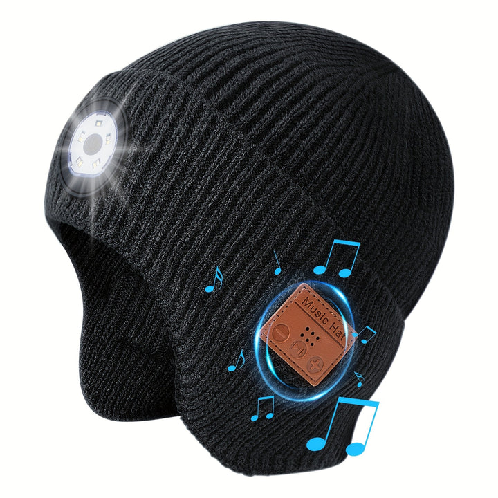 Snow Skiing Warm Wireless Beanie Hat Cold proof Music Earphone Ear Protector Woolen Hat