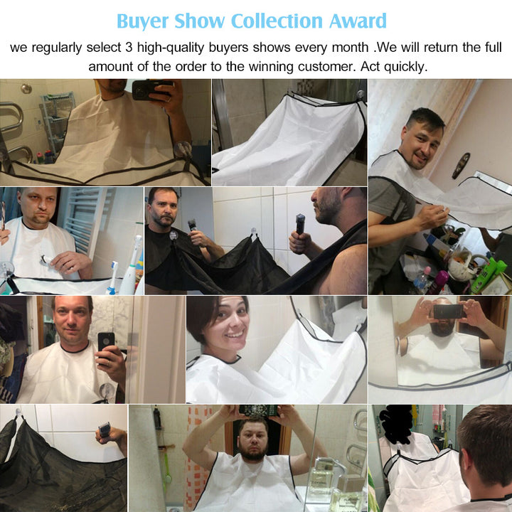 Men's Beard Shaving Apron - Cleaning Bib For Hairdressers And Shavers - Perfect For Grooming And Styling