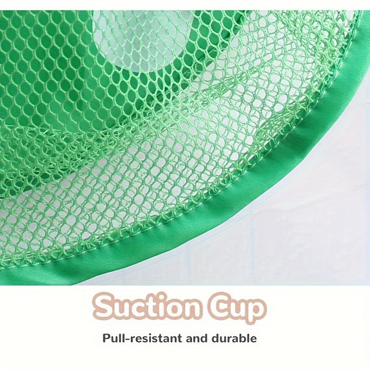 1Pc/2pcs Kawaii Animal Design Mesh Toys Storage Hanging Bag, Versatile Bathroom Wall Mounted Organizer