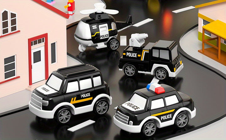 5-in-1 Action-Packed Fun!
This police truck toy set includes 5 vehicles with lights and sound—perfect for kids ages 3–8. Built for imaginative play and adventure, it’s a top gift for birthdays, Christmas, or any special occasion! 🚓🎉🚨