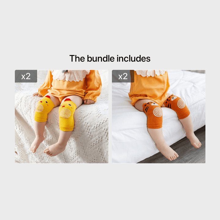Baby Knee Pads - Safety Crawling Elbow Cushion for Infants and Toddlers, Leg Warmer Knee Support Protector, Soft and Comfortable Kneecap for 0-3 Years Old