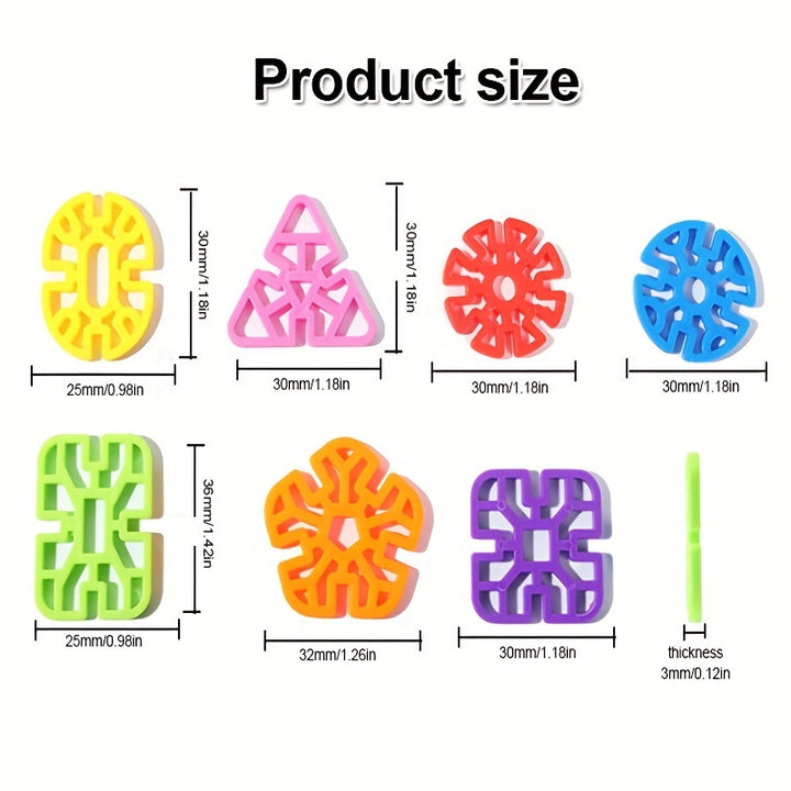 Build, Create, Imagine!
This 98-piece snowflake building block kit lets kids explore endless shapes and structures while boosting creativity, motor skills, and problem-solving. Fun, educational, and perfect for boys and girls. Random colors included! 🧩🌈