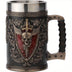 1pc Horror Death Coffee Mug - 600ml/20oz Stainless Steel Grim Reaper Skull Water Cup - Unique Summer Winter Drinkware for Home Kitchen, Spooky Birthday and Halloween Gifts