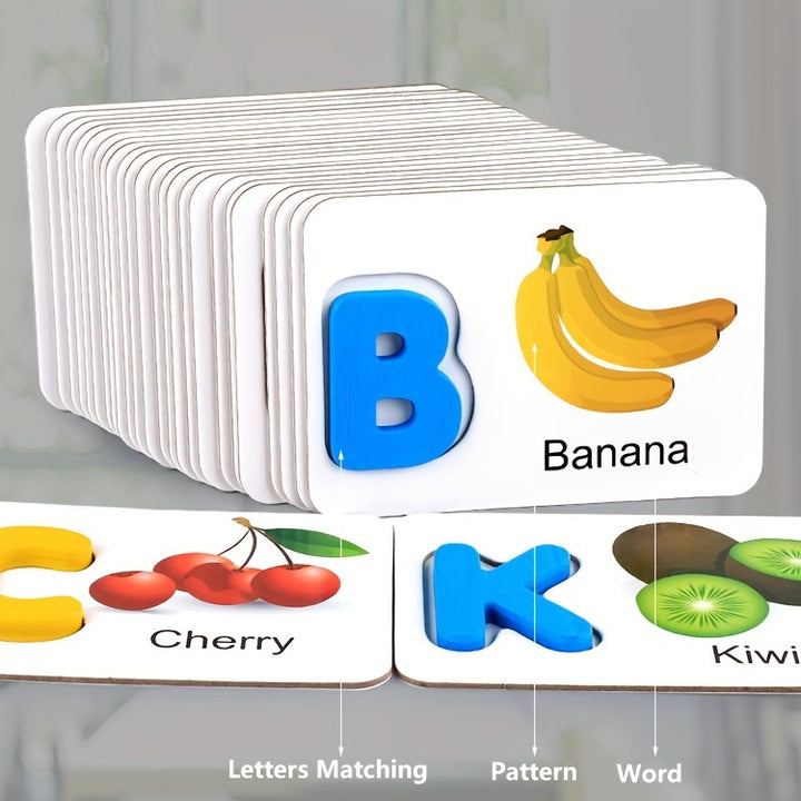 Learn ABCs Through Play!
This wooden alphabet flashcard set combines letter recognition with puzzle fun—perfect for developing problem-solving skills and hand-eye coordination in toddlers and preschoolers. 🎓🔤🧩