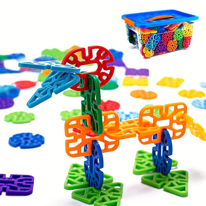 Build, Create, Imagine!
This 98-piece snowflake building block kit lets kids explore endless shapes and structures while boosting creativity, motor skills, and problem-solving. Fun, educational, and perfect for boys and girls. Random colors included! 🧩🌈
