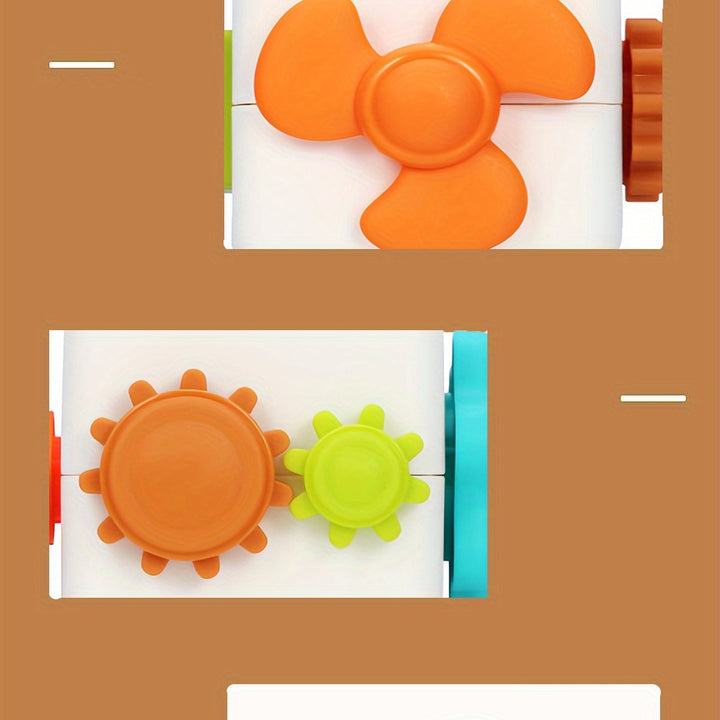 Activity Cube, Suitable For Children's Busy Cube, Baby Sensory Busy Travel Learning Toys, 6-in-1 Montessori Early Childhood Education Learning Toys, Autism Development Game Center-color Random