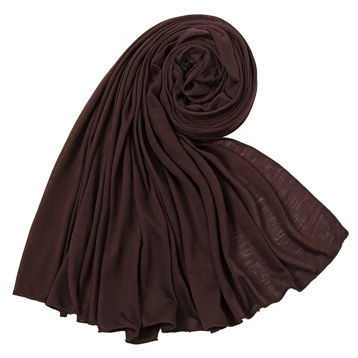 1pc/4pcs Ultra Soft Boho Pleated Head Wrap Turban Cap - Elegant Solid Color, Extra Long, Breathable Head Band Tie for Women