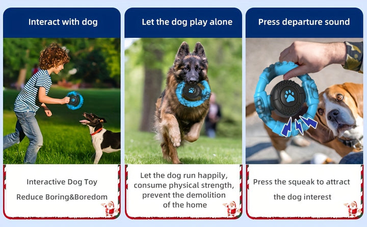 Chew, Squeak & Stay Healthy!
This durable squeaky chew toy is perfect for puppies and dogs of all sizes. Made with tough nylon to withstand biting, it also helps clean teeth and reduce boredom. Great for interactive play and dental health! 🐶🦴🧼