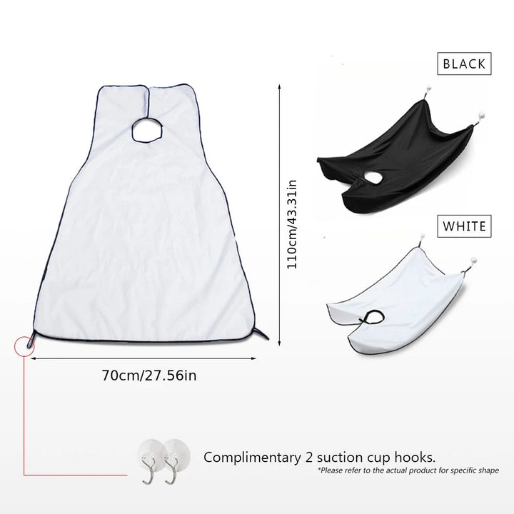 Men's Beard Shaving Apron - Cleaning Bib For Hairdressers And Shavers - Perfect For Grooming And Styling
