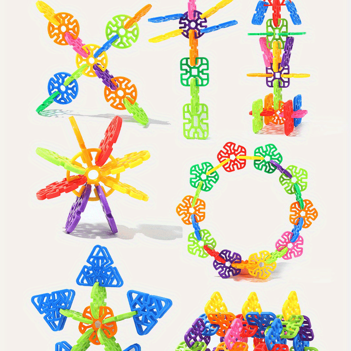 Build, Create, Imagine!
This 98-piece snowflake building block kit lets kids explore endless shapes and structures while boosting creativity, motor skills, and problem-solving. Fun, educational, and perfect for boys and girls. Random colors included! 🧩🌈