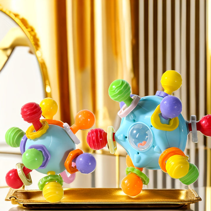 Play, Soothe & Grow!
This infant toy set includes teethers, grab-and-shake rattles, and tummy time toys—designed to support sensory development and motor skills from 0 to 12 months. Safe, fun, and perfect for everyday play! 👶🍼🎉