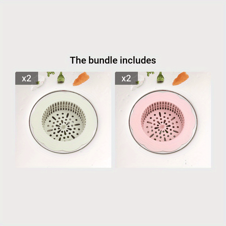 1pc Durable Plastic Sink Strainer - Perfect for Kitchen & Bathroom Sinks!