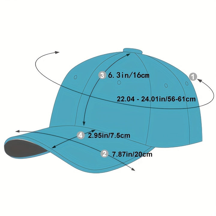 1pc Men's Adjustable PU Leather Baseball Cap - Breathable Summer Casual Hat for Spring/Autumn/Spring Summer, Ideal Gift Choice