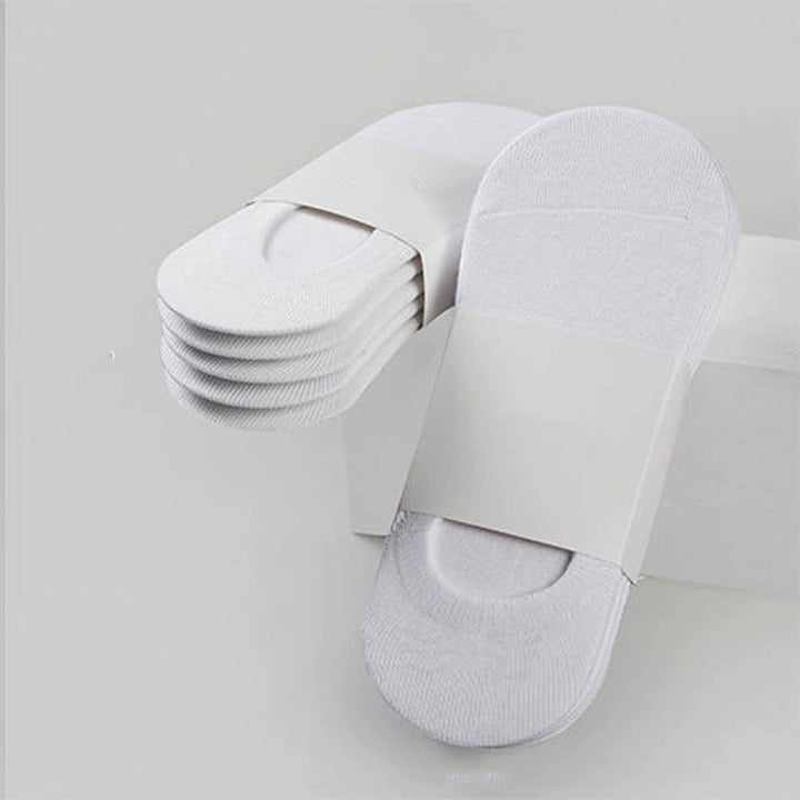 3/5/10 Pairs Men's Cotton Blend Plain Color Breathable Sweat Resistant Anti-odor No Show Socks