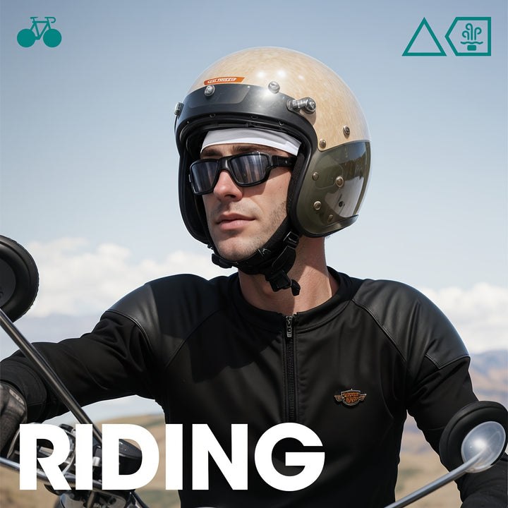 1pc Premium Breathable Cycling Cap for Men - Sun Protection & Moisture Absorption