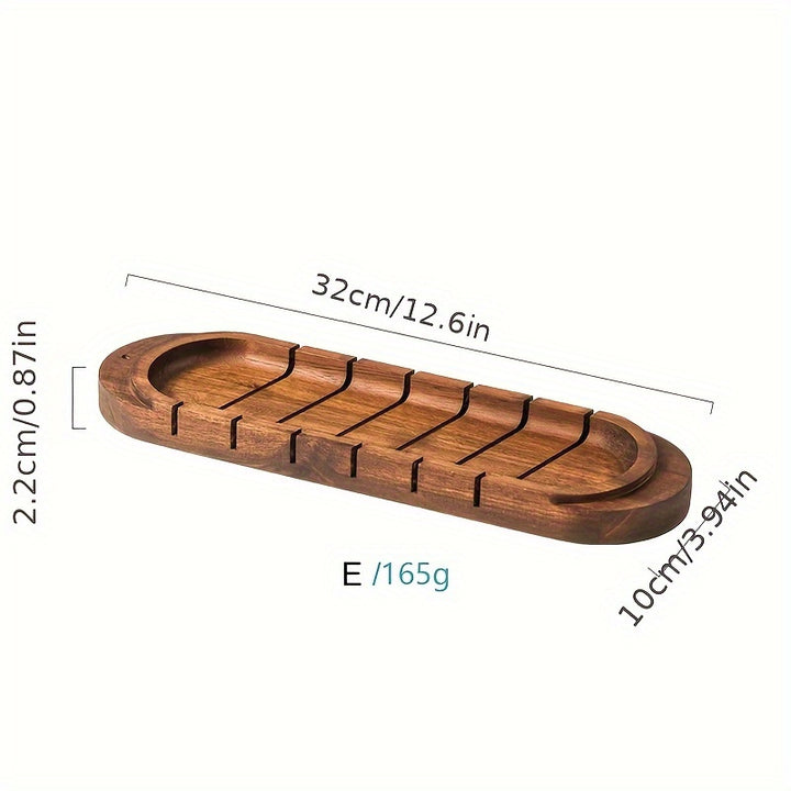 1pc Multi-Compartment Wooden Egg Storage Box - Kitchen Cooking Organizer for Eggs and More