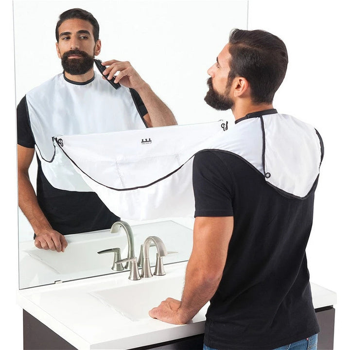 Men's Beard Shaving Apron - Cleaning Bib For Hairdressers And Shavers - Perfect For Grooming And Styling