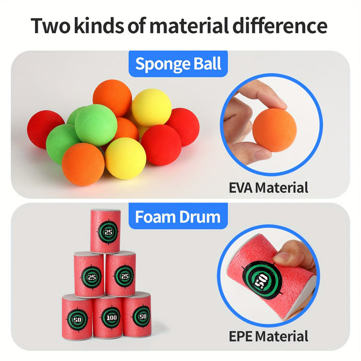 Soft Bullet Target Practice Toy For Boys, Educational Shooting Practice Toys With Soft Bullets
