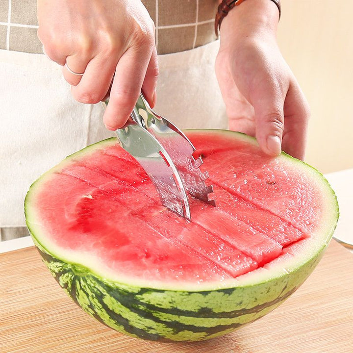 Stainless Steel Watermelon Slicer: The Perfect Kitchen Tool For Effortless Fruit Cutting Commercial Kitchen Supplies
