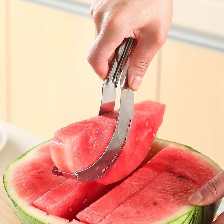 Stainless Steel Watermelon Slicer: The Perfect Kitchen Tool For Effortless Fruit Cutting Commercial Kitchen Supplies