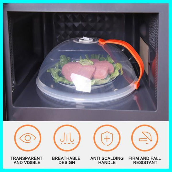 1pc Food Cover, Microwave Oven Heating Cover, Screen Protector For Food For Hot Dishes, Oil Proof Splash Proof Cover, Fresh-keeping Cover, Kitchen Supplies