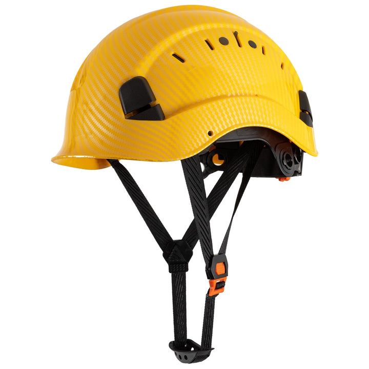 1pc LOEBUCK Carbon Fiber Pattern, Engineering Hat Carbon Fiber Work Safety Hat, Protective Building Hat