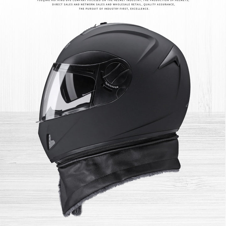 Motorcycle Helmet For Men And Women, Four Seasons Universal Full Helmet, Winter Warm Full Coverage Safety Cap Christmas Gift