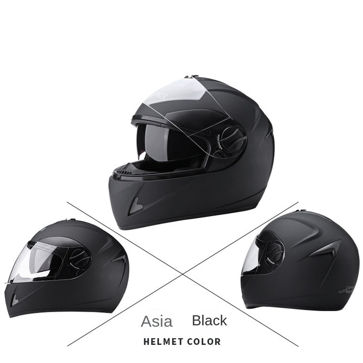 Motorcycle Helmet For Men And Women, Four Seasons Universal Full Helmet, Winter Warm Full Coverage Safety Cap Christmas Gift