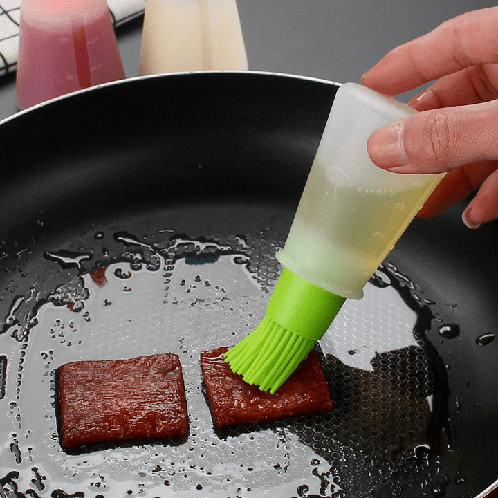 Durable High Temperature Silicone Oil Brush with Bottle Cap for Baking and Cooking, No Shedding, Easy to Clean Eid Al-Adha Mubarak