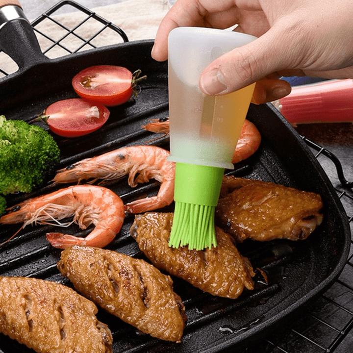 Durable High Temperature Silicone Oil Brush with Bottle Cap for Baking and Cooking, No Shedding, Easy to Clean Eid Al-Adha Mubarak