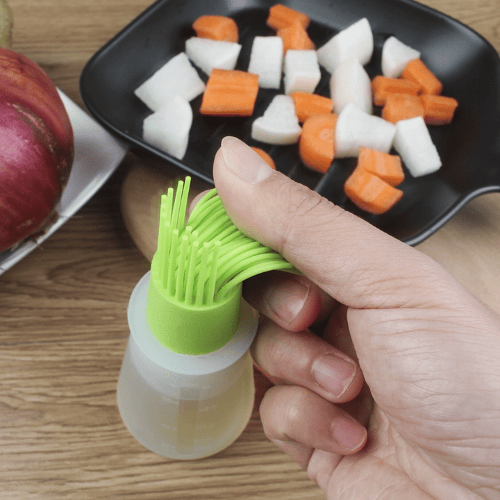 Durable High Temperature Silicone Oil Brush with Bottle Cap for Baking and Cooking, No Shedding, Easy to Clean Eid Al-Adha Mubarak