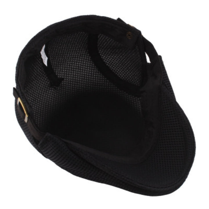 Summer Men News Breathable Cap Hat Mesh Cabbie Golf Driving Sun Flat Beret Black White Gray Beige Hats Caps Visors