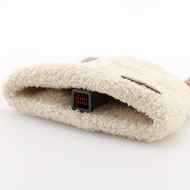 1pc Baby Plush Bear Ears Knit Cap, Children's Knitted Hats For Autumn And Winter