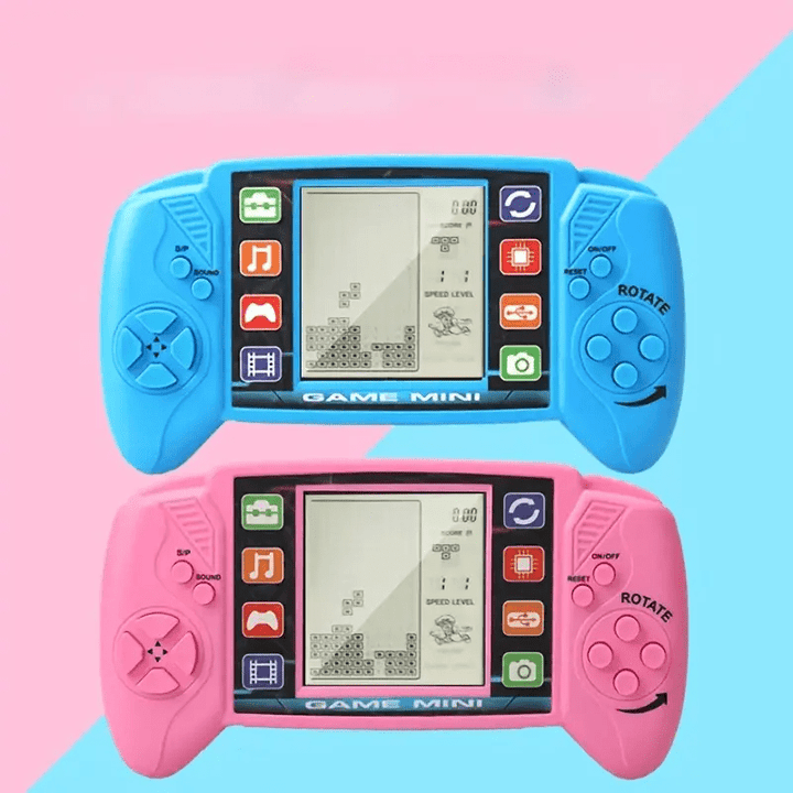 1pc Big Screen Retro Classic Handheld Game Console - Portable Electronic Toys with Classic Games, Nostalgic Design and Easy-to-Use Interface