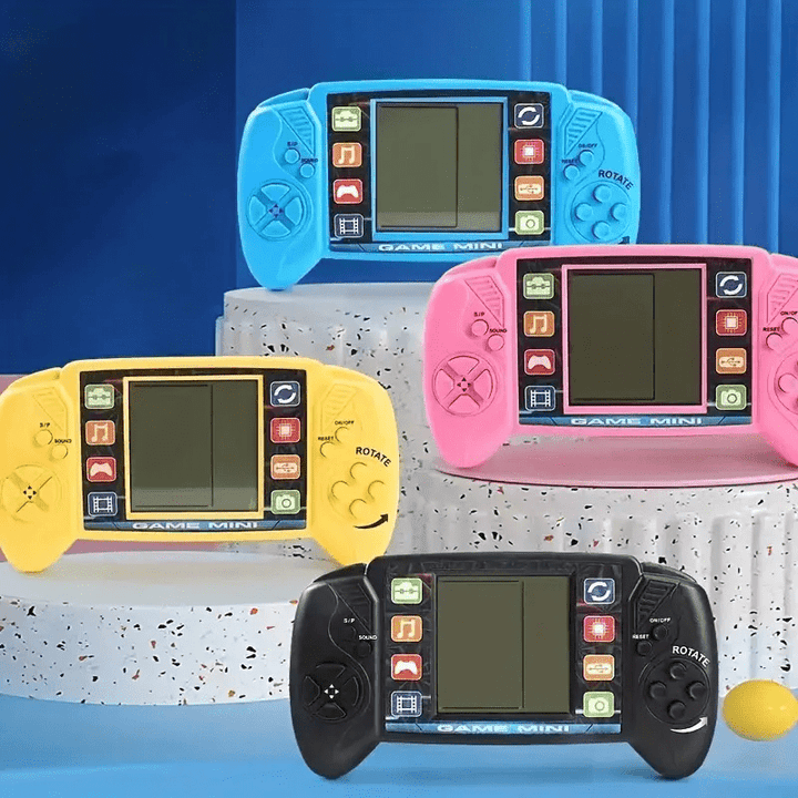 1pc Big Screen Retro Classic Handheld Game Console - Portable Electronic Toys with Classic Games, Nostalgic Design and Easy-to-Use Interface