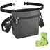 Dog Treat Training Pouch Easily Carries Pet Toys, Kibble, Treats Built-In Poop Bag Dispenser 3 Ways To Wear
