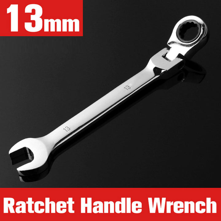 1pc/12pcs, Ratchet Wrench With Flexible Head, Dual-use Ratchet Tool Automotive Hand Tool Ratchet Wrench
