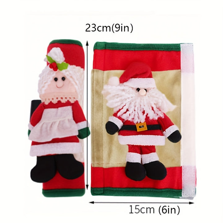 Festive Touch for Your Kitchen!
Add holiday cheer with these adorable Santa and Snowman handle covers! Perfect for decorating fridge, microwave, oven, or dishwasher handles—while keeping them clean and protected. 🎄🎅❄️