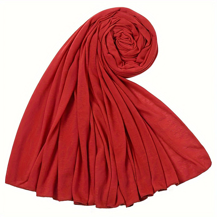 1pc/4pcs Ultra Soft Boho Pleated Head Wrap Turban Cap - Elegant Solid Color, Extra Long, Breathable Head Band Tie for Women