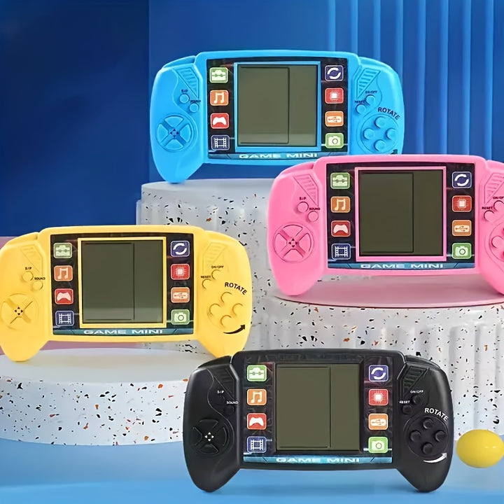 1pc Big Screen Retro Classic Handheld Game Console - Portable Electronic Toys with Classic Games, Nostalgic Design and Easy-to-Use Interface