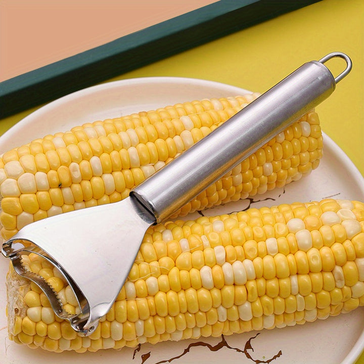 Stainless Steel Corn Stripper & Peeler - Durable, Multi-Use Kitchen Tool for Effortless Meal Prep