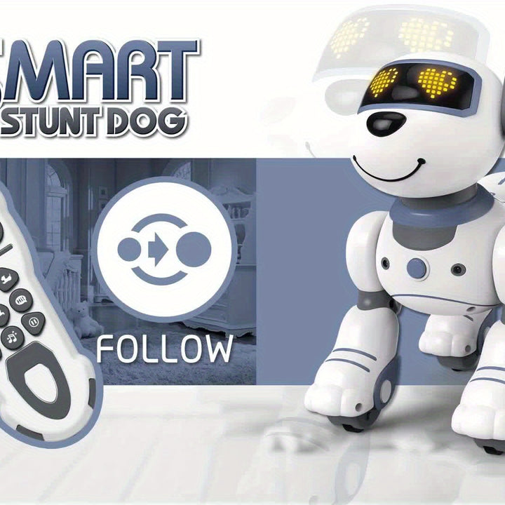 Kelaton Remote Control Toys: RC Robot, Infrared Remote Control Electronic Dog, Follow, Singing And Dancing, Ideal Gift For Family Or Friends' Birthdays Christmas Halloween.