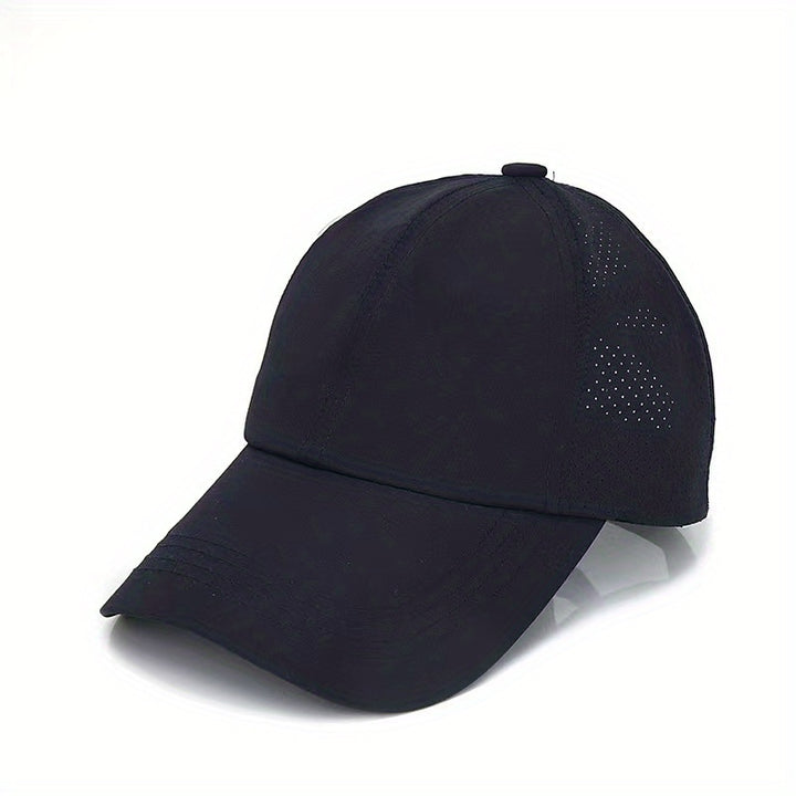 [1X Summer Cap] 1X Quick-Dry Summer Baseball Cap | Men's Ponytail Sun Protection Hat, Women's Sports Cap, Camping Hat