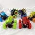 Two-way Inertia Red/Yellow/Blue Dinosaur Toys, Double-sided Flip Driving Drift Vehicle for Boys and Girls Gift
