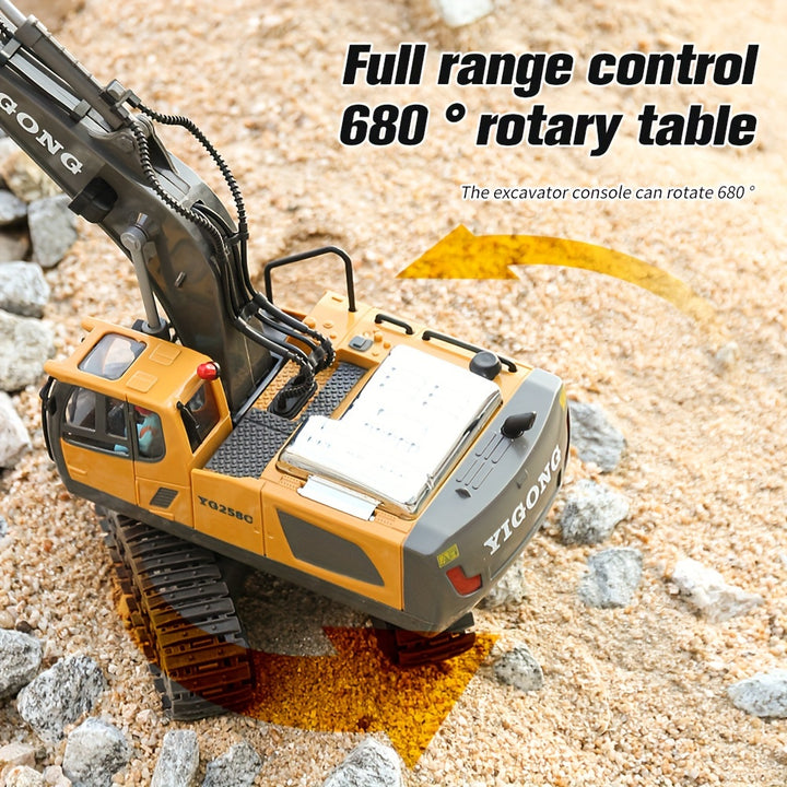 Dig Into Realistic Fun!
This 11-channel RC excavator features 2.4G remote control, durable alloy & plastic design, and powerful functions for lifelike digging action. Perfect for kids aged 6–10.the perfect gift! 🎁 🚧