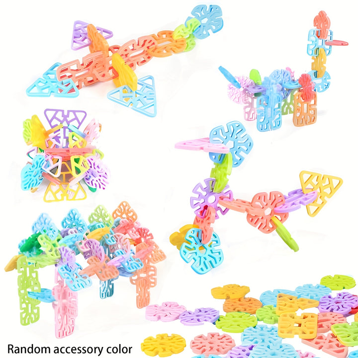 Build, Create, Imagine!
This 98-piece snowflake building block kit lets kids explore endless shapes and structures while boosting creativity, motor skills, and problem-solving. Fun, educational, and perfect for boys and girls. Random colors included! 🧩🌈