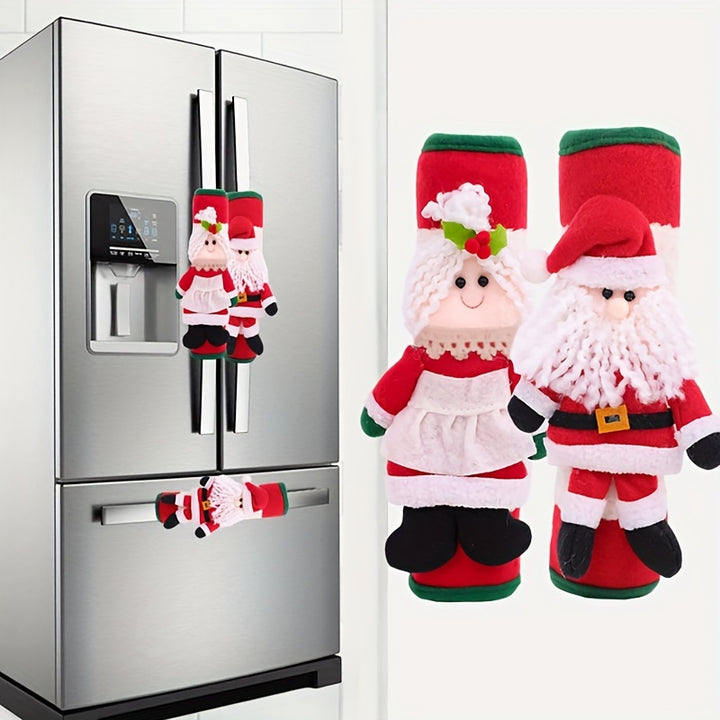 Festive Touch for Your Kitchen!
Add holiday cheer with these adorable Santa and Snowman handle covers! Perfect for decorating fridge, microwave, oven, or dishwasher handles—while keeping them clean and protected. 🎄🎅❄️
