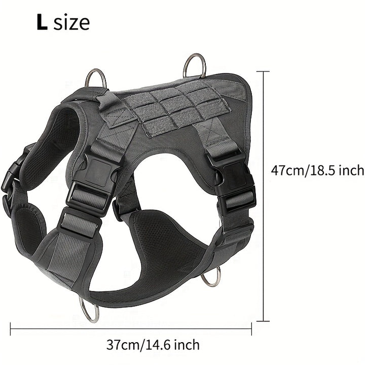 Heavy Duty Adjustable Dog Harness With Handle For Running And Training - Perfect For Medium And Large Dogs