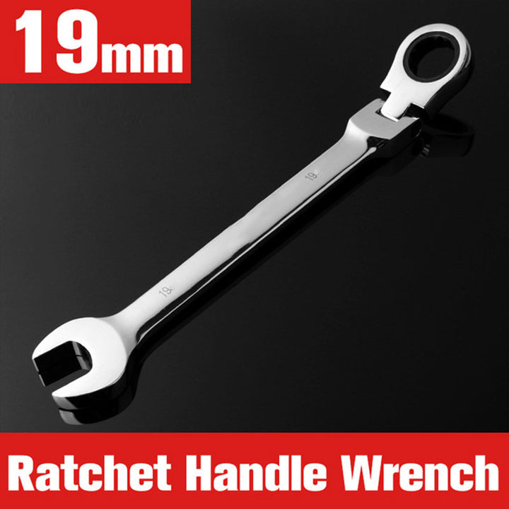 1pc/12pcs, Ratchet Wrench With Flexible Head, Dual-use Ratchet Tool Automotive Hand Tool Ratchet Wrench